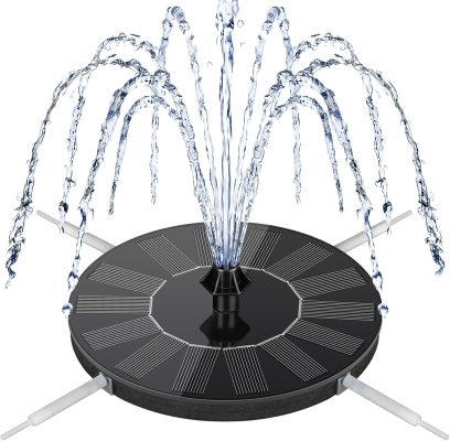 Mademax Solar Bird Bath Fountains. Upgrade 1.4W Solar Fountain Pump with 8 Nozzles & 4 Brackets. Free Standing Floating Solar Powered Water Fountain Pump for Bird Bath. Garden. Pond. Pool. Outdoor : Patio. Lawn & Garden